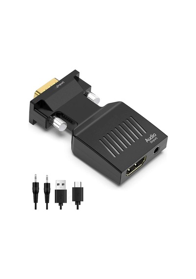 Vga To Hdmı Dönüştürücü Vga+audio To Hdmı Çevirici Converter 1080p