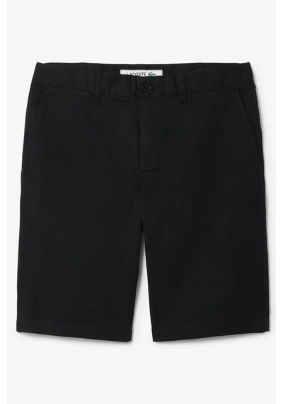 Lacoste Men's Slim Fit Bermuda Shorts Erkek Dar Kesim Pamuk Bermuda Şort Siyah