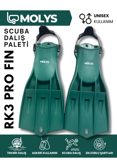 Rk3 Pro Fın Scuba Dalış Paleti Yeşil