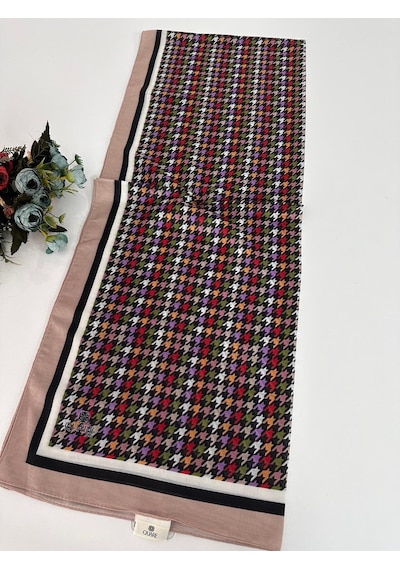 Quare Soft Pamuklu Desenli Şal Ldsq1002-28646 Çok Renkli