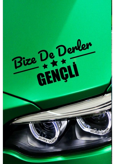 Bingöl Genç Klasik Siyah Sticker Bingöl Bize De Derler Gençli 40x15 Cm Araba Çıkartma 40 CM - Siyah