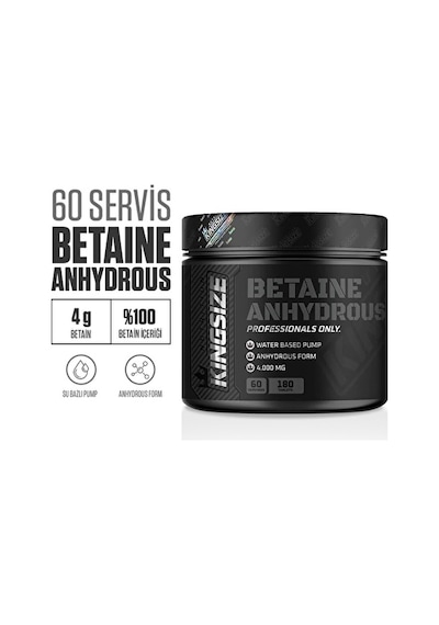 Kingsize Nutrition Betaine Anhydrous 180 Tablet - Aromasız
