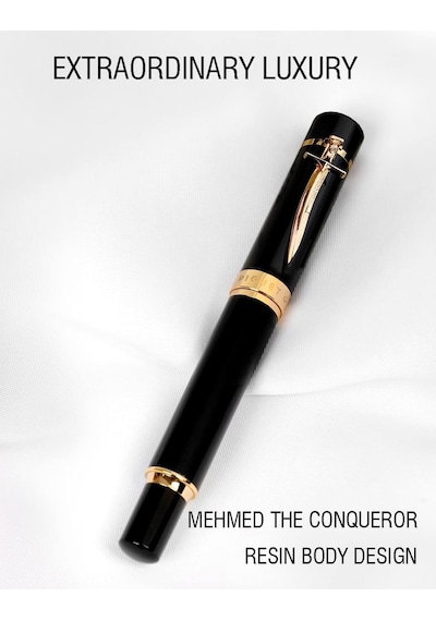 Genève Lüks Ve Ergonomik Dolma Kalem & Tükenmez Kalem Fatih Sultan Mehmed Özel Seri Alman M Uç, Altın Kaplama Evrensel Refill, Premium Hediye Kutulu Tükenmez Kalem Genève Lüks Ve Ergonomik Dolma Kalem & Tükenmez Kalem Fatih Sultan Mehmed Özel Seri Alman M Uç, Altın Kaplama Evrensel Refill, Premium Hediye Kutulu Tükenmez Kalem