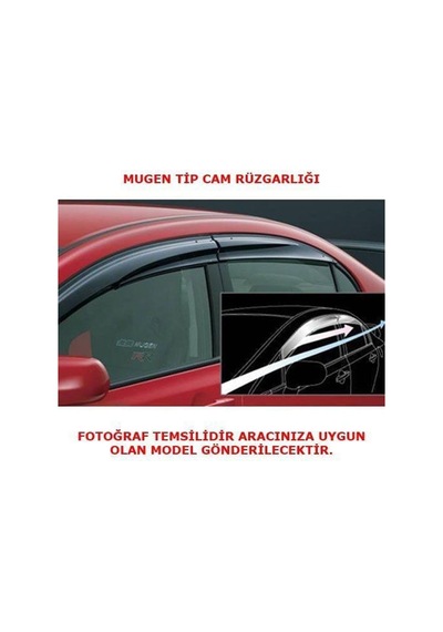 Honda İle Uyumlu Civic Fd6 Cam Rüzgarlığı Mugen Tip 2007-2012 Standart