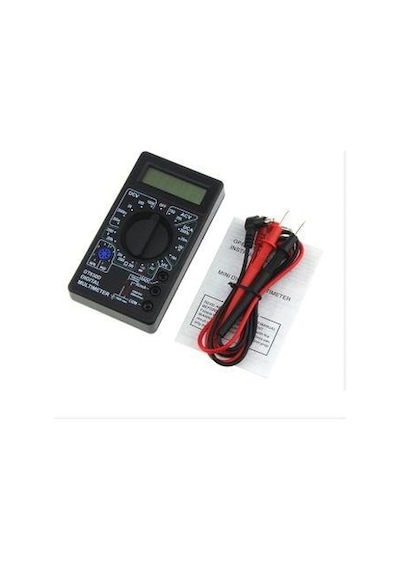 Dijital Multimetre Avometre Voltmetre Ampermetre Ohm Direnç Ölçer Test Cihazı Ölçü Aleti