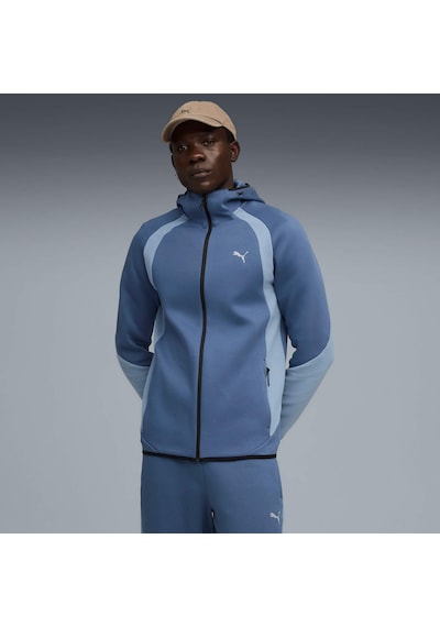Puma Evostrıpe Erkek Kapüşonlu Sweatshırt 688231 80 Mavi
