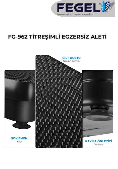 Fg-962 Titreşimli Spor Ve Egzersiz Aleti 99 Kademe, Uzaktan Kumandalı, Direnç Bantlı,120 Kg Siyah Fg-962 Titreşimli Spor Ve Egzersiz Aleti 99 Kademe, Uzaktan Kumandalı, Direnç Bantlı,120 Kg Siyah