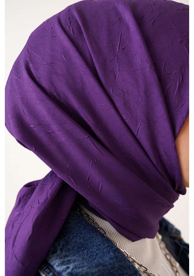 Bambu Kraş Eşarp Tesettür Giyim, Hafif, Rahat, Şık, Yüksek Kalite, Hijab, Scarf, Shawl Mor