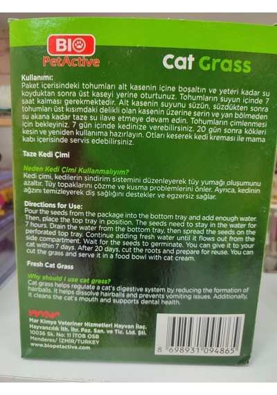 Bio Pet Active Kedi Çimi Yeni