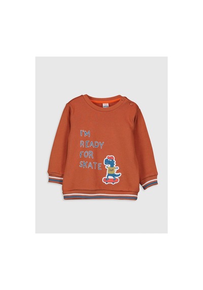 LC Waikiki Lcw Baby Koyu Turuncu Sweatshirt Koyu Turuncu Peh