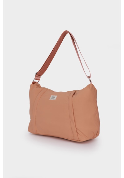 İcone Bag Paraşüt Kumaş Çanta - Yoga Mat Bölmeli, Fermuarlı Cepli, Ayarlanabilir Askılı, Fileli İç Cep Turuncu