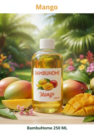 Bambuhome Dıffuser Çubuklu Kokular İçin Yedek Mango 250 Ml Mango