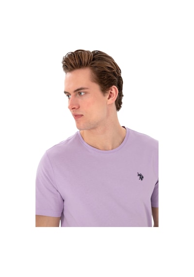 U.S. Polo Assn. Erkek Bisiklet Yaka Basic T-shirt Lila