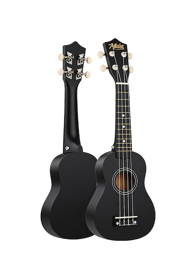 Midex UKX-901BK Siyah Soprano Ukulele (Askı Çanta Metod Pena)