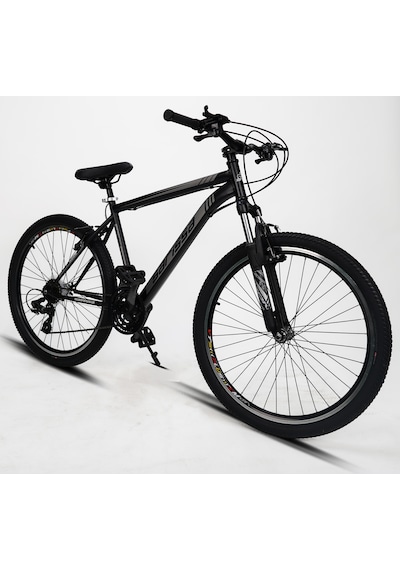 Sarissa Moon 26" Jant Mtb Ön Amortisörlü Shimano 21 Vites Wake Gidon V Fren Dağ Bisikleti Siyah Gri