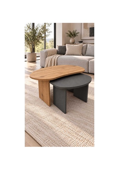 Katmanlı Tasarım Oval İkili Salon Orta Sehpası Ekonomik Demonte Servis Sehbası Orta Sehpa Ahşap-antrasit - 935220333 Ahşap-antrasit Katmanlı Tasarım Oval İkili Salon Orta Sehpası Ekonomik Demonte Servis Sehbası Orta Sehpa Ahşap-antrasit - 935220333 Ahşap-antrasit