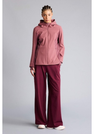 Defacto Su İtici Slım Fıt Kapüşonlu Fermuarlı Softshell Mont G0237ax26spbr252 Bordo-br252