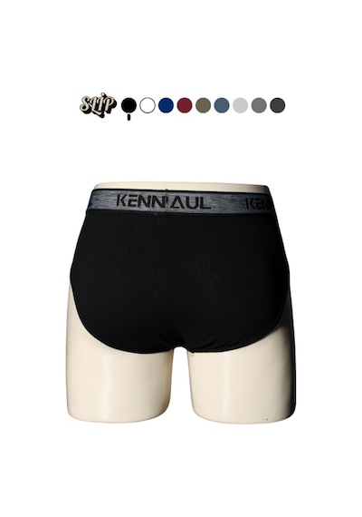 Kp Erkek Düz Pamuklu Siyah Boxer Slip Boxer Siyah