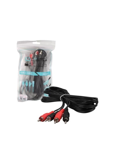 Sh Powermaster Pm-428 Siyah 5 Metre 2 Rca + 2 Rca Kablo Najmaddin