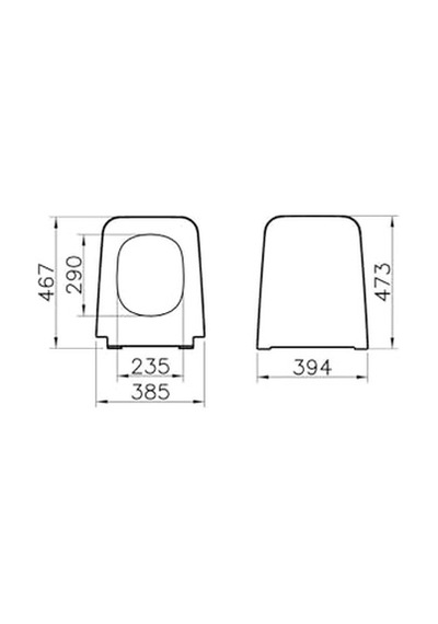 Equal 119-003r009 İnce Klozet Kapağı, Yavaş Kapanır, Kolay Çıkabilir, Beyaz Çok Renkli