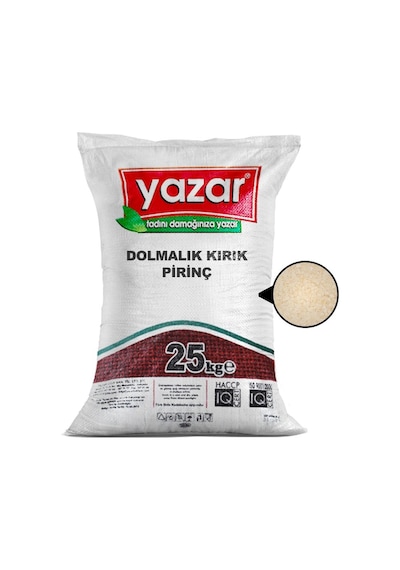 Yazar Dolmalık Kırık Pirinç 25 KG