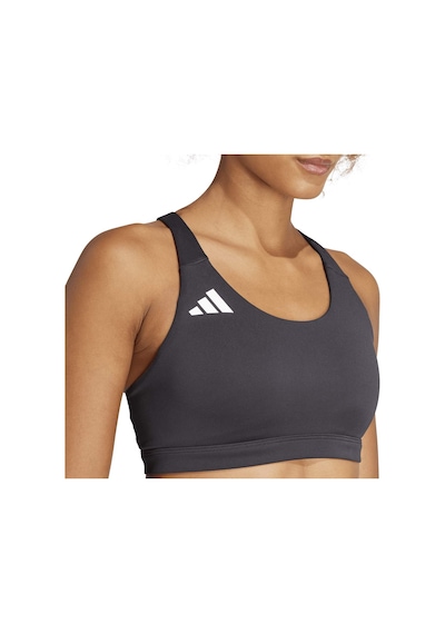 Adidas Adizero E Ms Kadın Siyah Bisiklet Yaka Sporcu Sütyeni Siyah