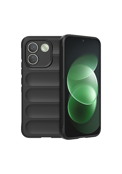Xiaomi Redmi Note 17 Pro Max Kılıf Elde Tutma Kolaylıkla Kaydırmaz Kenar Line Dizayn Optietnik Kapak Siyah