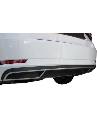 Skoda Super B8 Egzoz Çıkışı 3 Prç Krom 2015 ve Sonrası