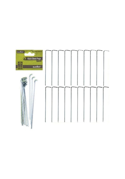 Summıt 18Cm Çelik Çadır Kazığı 20'Li Paket Outdoor Multi Çelik