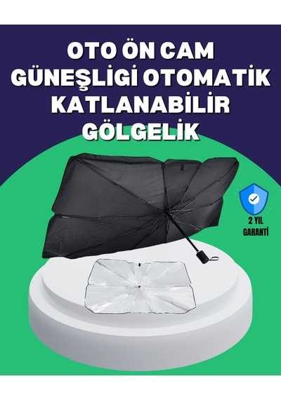 Şemsiye Tasarımlı Katlanabilir Araç Güneşliği Geniş Uyumlu, Uv Koruma Standart 44194291