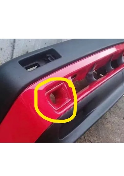 Volkswagen Golf Mk2 Ön Tampon Hava Girişi 2 Adet Air İntake Sis Far Deliği Siyah