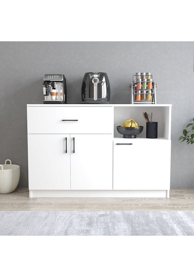 Tanmob Mtd0401 İnci 128 Cm Kapaklı Çekmeceli Alt Mutfak Dolabı Beyaz Beyaz Tanmob Mtd0401 İnci 128 Cm Kapaklı Çekmeceli Alt Mutfak Dolabı Beyaz Beyaz