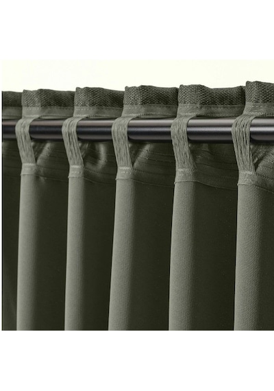 Ikea Annakajsa Fon Perde 145x300 Cm Koyu Yeşil