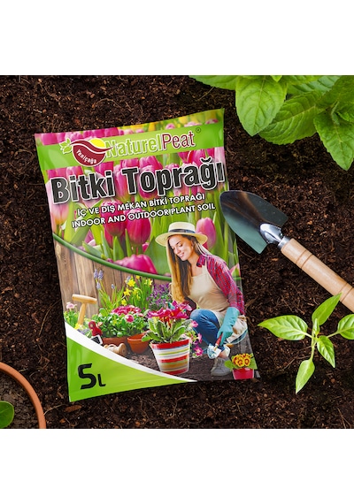 Naturel Peat Bitki Toprağı - 5 Litre 100