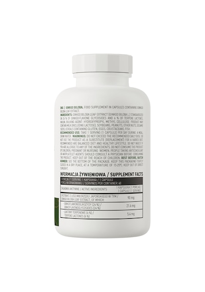 Ostrovit Ginkgo Biloba Vege 60 Capsules