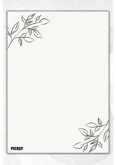 A5 Çiçek Bloknot Çizgisiz Defter - 50 Yaprak - Memopad - Notepad - Not Defteri - Not Kağıdı - 0889 Çok Renkli