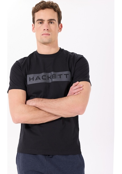 Hackett Siyah Erkek %100 Pamuk Slim Fit T-shirt Hm500830