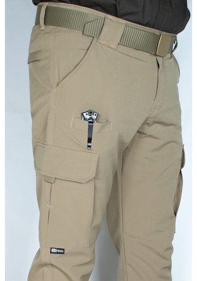 Nikbin Tactical Outdoor Taktik Pantolon Esnek Ürün Şık Tasarım- Bej Rengi Yazlık Bej