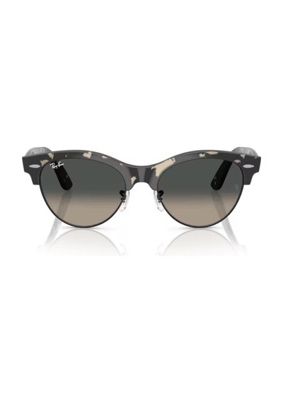 Ray-Ban Rb 2341 143371 54 Clubmaster Way Unisex Oval Gri Kırçıllı Kombine Güneş Gözlüğü Gri