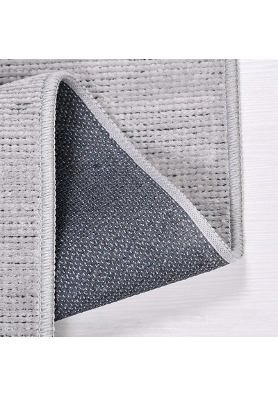 Çam Halı Crea Decolux Azade 8205 Gri Özel Kaymaz Tabanlı Pamuk Dokuma Kilim