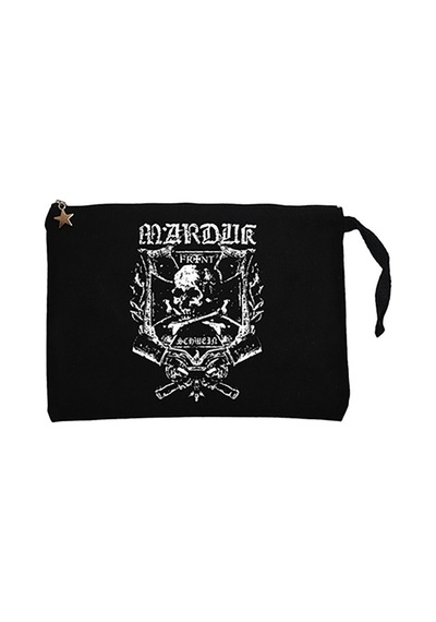 Marduk Front Siyah Clutch Astarlı Cüzdan / El Çantası Siyah