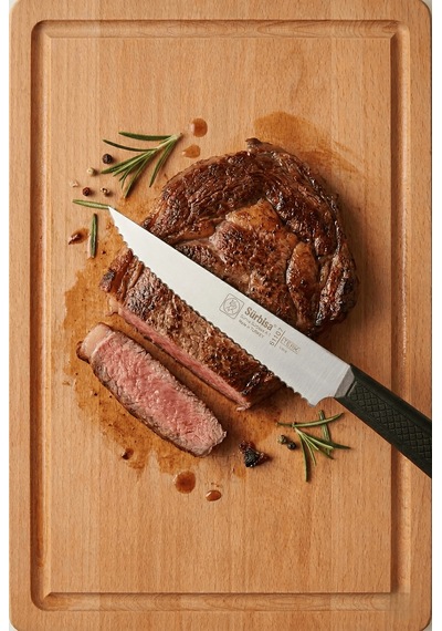 Biftek Et Steak Bıçağı Lazerli Tırtıklı Bıçak Nusret'in Et Kesme Bıçağı Sürmene Sürbisa 61107