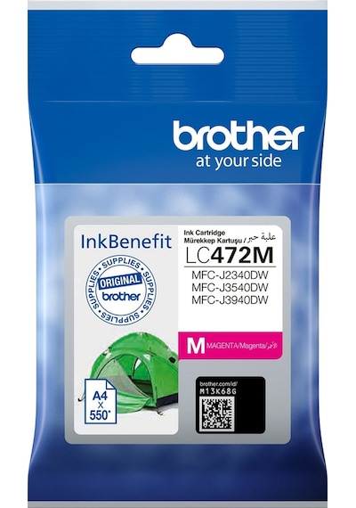 Brother 550 Sayfa Kırmızı Kartuş LC472M