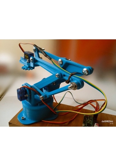 Arduino Robot Kol Kiti 4 Adet Servo ve Vidalar 2 Joystick