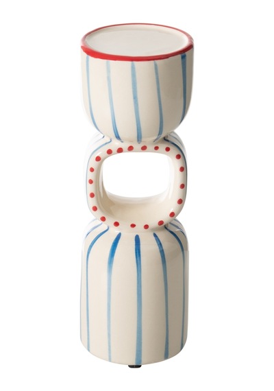 Mudo Home Blue Lıne Mumluk 10x10x32cm Mavi