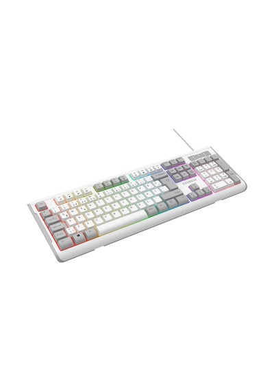 Everest Kb-74 Beyaz/gri Usb Rainbow Aydınlatmalı Q Membrane