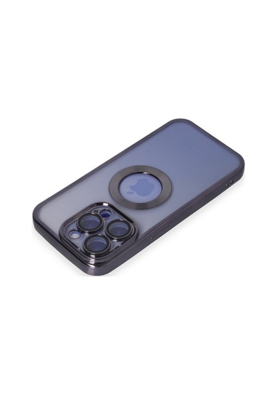 Apple iPhone Uyumlu - 15 Pro Max Kılıf Slot Silikon - Mor