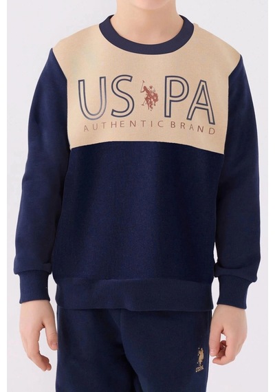 U.S. Polo Assn. Erkek Çocuk Eşofman Takımı - Bej Bej