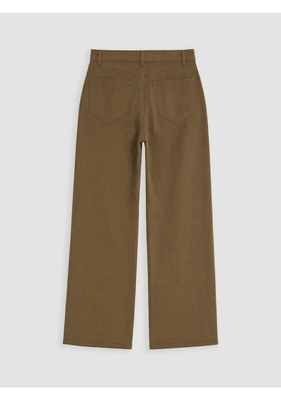 Lcw Modest Haki Wideleg Kadın Jean Pantolon