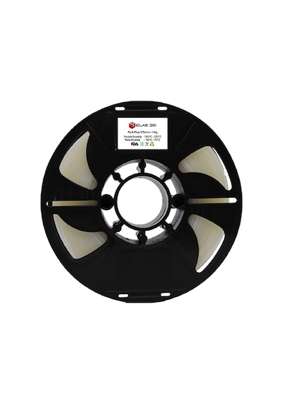 ELAS PLA Plus Filament Şeffaf 1.75mm 1kg